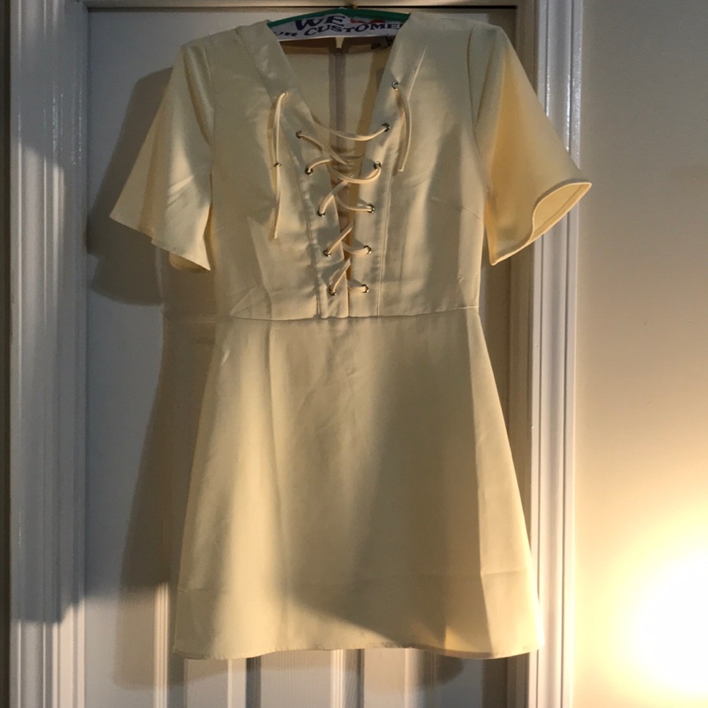 Tobi cream dress